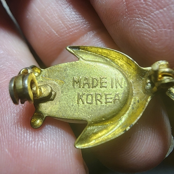 Vintage 1960 Made in Korea brooch and newer Ugly sweater Brooch - Picture 3 of 4